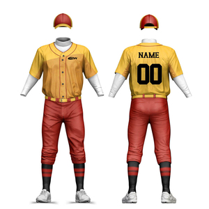 OEM Sportswear <b>Baseball</b> Uniforms Wholesale Team <b>Jerseys</b> Pants Polyester Quick Dry Sublimation Printing Blank Breathable <b>Bulk</b> - Product Image 1