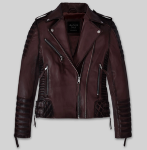 Chaqueta de Cuero para Mujer, Nueva Moda, Resistente al Viento, Chaqueta de Cuero para Hombre y Mujer, Estilos Personalizados, Chaqueta de Cuero Charlotte Burnt Multiple 2006 - Product Image 5