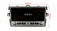 Lecteur multimédia automobile Android MEKEDE, navigation stéréo, 10,26 pouces, pour Toyota Corolla Auris E150 2007-2011