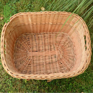 Cesta de almacenamiento tejida de ratán hecha a mano ecológica, caja de almacenamiento tejida de hierba, cesta elegante - Product Image 2