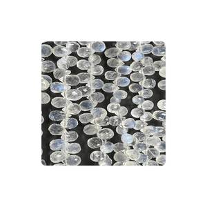 Alta calidad, tamaño personalizado, Fuego Azul, Arco Iris, piedra lunar, hebra Premium, lágrima facetada, suministro a granel, Alif certificado por terceros - Product Image 1