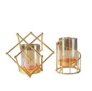 Wholesale Luxury 2 Metal Candle Holders Jars Trending Home Wedding Events <b>Christmas</b> Decor Elegant Candle Votive <b>Lanterns</b> - Product Image 1