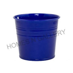 Cheap Price All Colors <b>Small</b> Galvanized Metal Iron Table Top Decorative Tin Rustic Flower Bucket <b>Pots</b> From Indian Manufacturers - Product Image 3