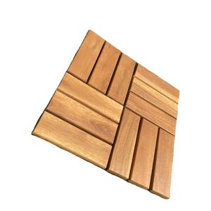 Baldosas de Madera de Acacia de Vietnam Resistentes al Agua y Antideslizantes, 300x300mm, Ecológicas, Certificadas por FSC, Garantía de 5 Años - Product Image 3