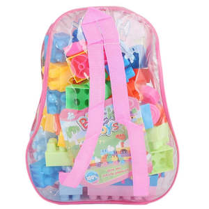 Bolsa de juguetes de bloques de construcción 63 piezas - Rosa - Product Image 2