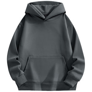 Diverses couleurs 100% coton Streetwear surdimensionné coton lourd pulls à capuche pour hommes - Product Image 5