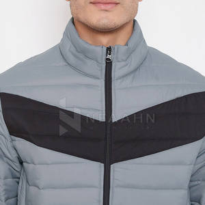 Chaqueta Acolchada Personalizada con su Propio Logotipo para Hombre, con Cuello Alto y Logotipo Frontal, Impermeable, Informal, para Invierno - Product Image 6