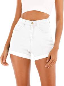 Shorts de Mezclilla Personalizados de Verano, Formales, Transpirables, de Cintura Baja, con Cierre de Cremallera, Tejido de Punto para Hombre, Precio al por Mayor - Product Image 3