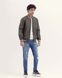 Últimas prendas de vestir Moda Cremallera Up Varsity Chaquetas Tamaño adulto Ligero Streetwear Hombres Varsity Jacket - Product Image 2