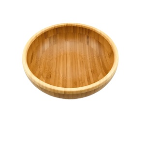 ชามไม้กลมสำหรับเสิร์ฟอาหารที่บ้านโรงแรมอุปกรณ์สำหรับอาหารเย็นโต๊ะเสิร์ฟอาหารทำจากเรซิน - Product Image 2