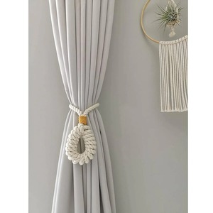 Boho Style macramé porte-rideau tissé à la main embrasse pour salon chambre fenêtre rideaux décoration de la maison - Product Image 6