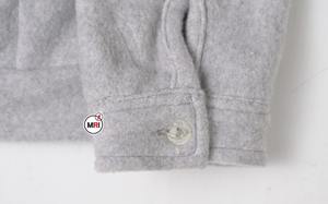 Sweat à capuche unisexe entièrement gaufré 400 GSM poids lourd Logo personnalisé 100% coton Tech Button Zip up Hoodies - Product Image 4