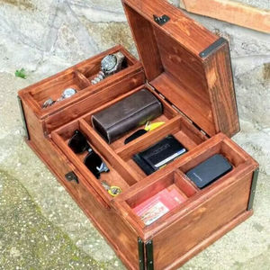 Caja de regalo de madera de Mejor Diseño de gran capacidad, caja de cosméticos para decoración navideña - Product Image 1