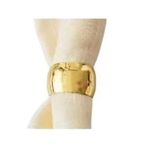 แหวนรองผ้าเช็ดปากทองเหลืองงานฝีมือสำหรับงานแต่งงาน แหวนรองผ้าเช็ดปากลวดทองสำหรับตกแต่งโต๊ะอาหาร แหวนรองผ้าเช็ดปากทองเหลือง - Product Image 1