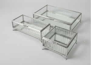 Modern Design Handmade Iron <b>Glass</b> Jewelry <b>Boxes</b> - Product Image 3