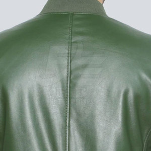 Chaqueta de cuero de motocicleta de piel de vaca para hombre de moda con cuello levantado duradero para el invierno en Pakistán - Product Image 6