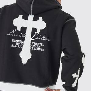 ชุดวอร์มกางเกงวอร์มและเสื้อฮู้ดผ้าคอตตอนและเสื้อสวมหัวชุดวอร์มมีโลโก้คุณภาพสูงของผู้ชาย - Product Image 5