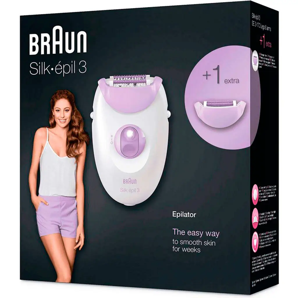 เครื่องโกนหนวดไฟฟ้า Braun สำหรับผู้หญิงสำหรับกำจัดขนในบ้าน