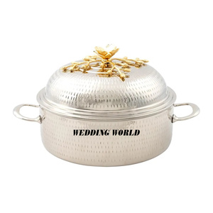 Servidor de comida de metal Calidad Premium Diseñador hecho a mano Venta al por mayor Calentador de alimentos Boda y evento Calentador de comida de metal decorativo - Product Image 3