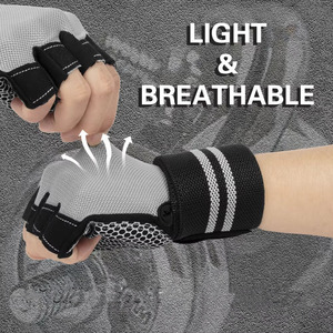 New Design Custom Logo Sport Gym Fitness Gloves for Weightlifting Professional Anti <b>Slip</b> Workout Training Gloves - Product Image 2