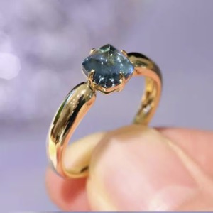 Handmade Natural Blue Topaz Cabochon <b>Ring</b> High Quality <b>925</b> Sterling <b>Silver</b> Vintage Style for Weddings and Special Occasions - Product Image 6