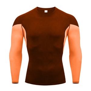 Venta al por mayor de ropa de gimnasio con mangas impresas de diseño personalizado Rash Guards Ropa deportiva transpirable con bajo MOQ Servicio OEM disponible - Product Image 3