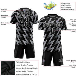 Fabricante de uniformes de fútbol listos para el juego a granel, kits de fútbol para escuelas de clubes y entrenamiento con ropa deportiva superior, ajuste y comodidad - Product Image 5