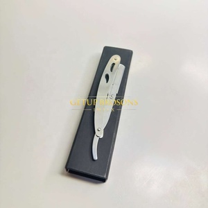 Single Blade Stainless Steel Men's Wet Shaving Professional Safety <b>Razor</b> Silver Color Spine Customizable Private Label Body Face - Product Image 2