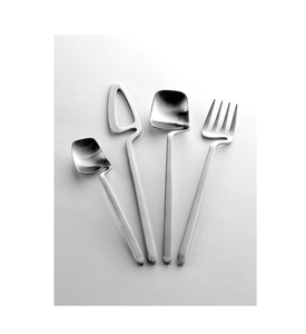 Juego de Cubiertos Decorativos Plateados para Mesa de Comedor, Juego de Cubiertos de Diseño Moderno, Cuchara, Cuchillo, Tenedor, Juego de Cubiertos para Venta al por Mayor - Product Image 1