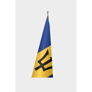 Drapeau officiel de Barbade personnalisé 3x5 pieds pour intérieur, impression numérique, aluminium, coton, nylon, logo personnalisé, tissu de drapeau sur mesure - Product Image 3