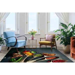 Tapis imprimé Spices : Tapis de couloir pour salle à manger et décoration moderne, avec tapis à poils doux - Product Image 2