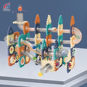 Chengji Funny Kids Roll Ball Toys Children Montessori Game Baby Ball Track Toys Assemble <strong>Crazy</strong> Marble Run Building <strong>Blocks</strong> - Product Image 2