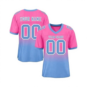 American Football Sublimation Jersey Breathable Unisex Adult Plus Size Short Sleeve Customizable Team Name Uniform - Product Image 1
