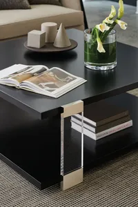 Mesa de Centro Caracole I'll Take the Corner con Acabado Negro Tuxedo - Product Image 2