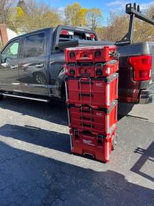 3 Layers Garage Portable Plastic Waterproof Stackable Rolling Trolley <b>Tool</b> <b>Box</b> with Wheels Multi-Function 3-Year Warranty - Product Image 6