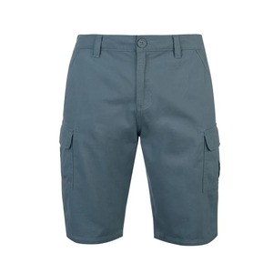 Pantalones cortos de algodón de verano de lona con cintura elástica transpirable sólida de alta calidad para hombre de nuevo diseño al por mayor - Product Image 4