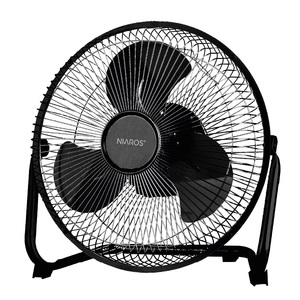 Ventilatore da pavimento Niaros in metallo nero 27 cm 25 W 3 velocità (300030009) - Product Image 1