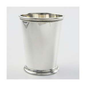 Copa de Julep de cóctel de diseño antiguo de moda, copa de Julep de Metal de Color plateado para accesorios de Bar, hecha a mano a granel - Product Image 1