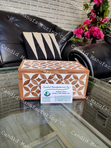 Boîte à encens en bois incrusté, ensemble de bakhoor pour cadeaux à offrir aux Émirats arabes unis, de la part de Candid Manufacturing Co. - Product Image 2