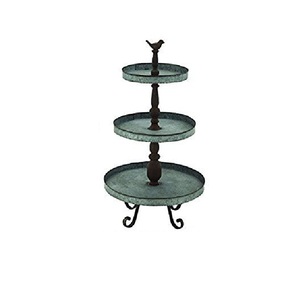 Las mejores tendencias Múltiples diseños de acabado clásico Soporte de pastel de metal galvanizado vintage Mejor para fiesta de boda - Product Image 5
