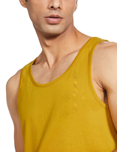 Camiseta sin mangas informal de gran tamaño de algodón 100% de peso pesado para hombre, Chaleco de punto de diseño personalizado - Product Image 3