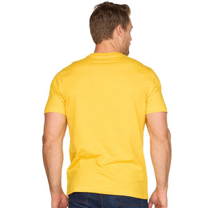 T-shirt Athleisure Extensible Homme Col Rond Manches Courtes Vert Foncé en Coton Coupe Droite - Product Image 6