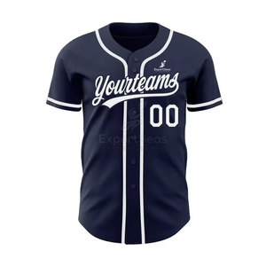 Batir el precio con bajo MOQ Jersey de béisbol transpirable tejido de secado rápido adecuado para entrenamiento y partidos de equipo - Product Image 4