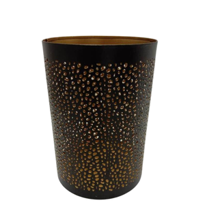 Artesanías decorativas de hierro redondo votivo Color dorado mejor tamaño candelabros linternas y tarro de vela para decoración del hogar - Product Image 1