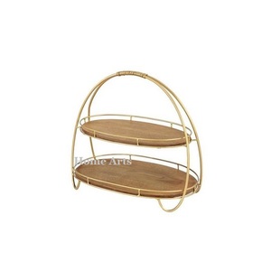 Servidor de chocolates de madera y hierro hecho a mano, soporte de pastel con forma de tamaño personalizado para accesorios de mesa - Product Image 1