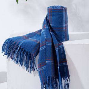 Hot Selling <b>Women's</b> Winter Plaid Scarves Breathable Windproof Stylish Traditional Scarves & <b>Shawls</b> Available in Colorful Designs - Product Image 2