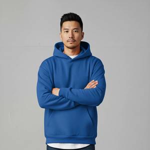 ชุดลำลองกีฬาผู้ชายผ้าฟลีซทรงบ็อกซี่ 280 กรัม ผ้าฝ้าย 100% แบบซิปสองชิ้น ระบายอากาศได้ดี เหมาะสำหรับฤดูหนาว มีฮู้ดและกางเกงขายาว มีกระเป๋า - Product Image 3