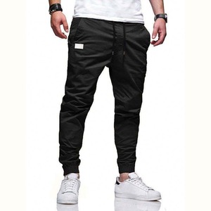 Pantalones Cargo Multibolsillos Nuevos, Pantalones y Pantalones Cargo Personalizados con Elástico para Hombre, Talla Grande, Color Sólido, Cuerda Elástica, Pantalones Casuales - Product Image 2