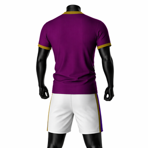 Ensemble maillot et short de rugby personnalisés, col en V, uniforme d'équipe de rugby sublimé, kit de performance respirant et à séchage rapide - Product Image 2