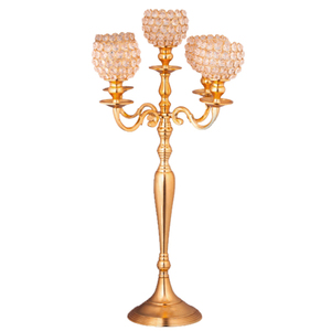 Candélabre en métal poli doré artisanal vintage à prix économique décoration de la maison pour les dessus de table d'église de noël autres - Product Image 4